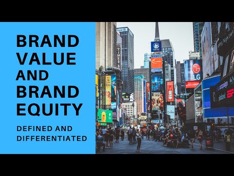 YouTube video about What are brand value and brand equity?