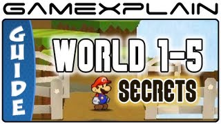 Paper Mario Sticker Star: World 1-5 Guide & Walkthrough (Puzzles & Secrets)