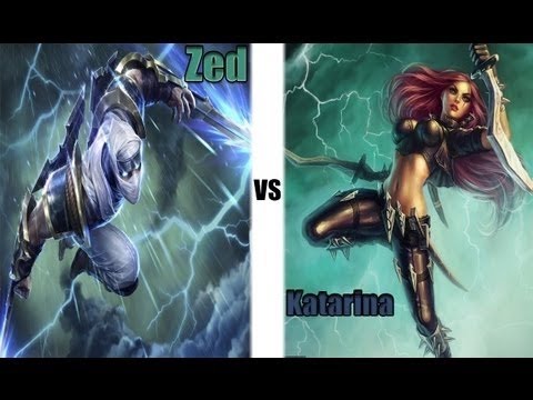 League of Legends - How to Play Zed Vs Katarina - Patch 7.2