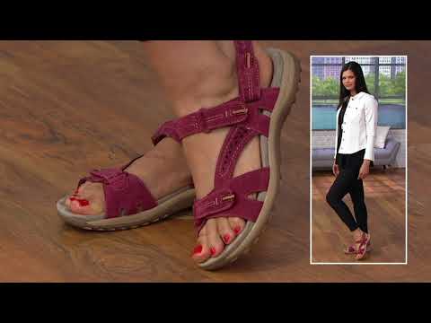 Earth Origins Suede Sport Sandals - Sullivan on QVC