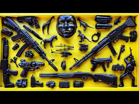 Cleans Hacker Weapon Box! Explosives and Dangerous Toy Guns - Sharp Karambit Knives Box of Toy Guns
