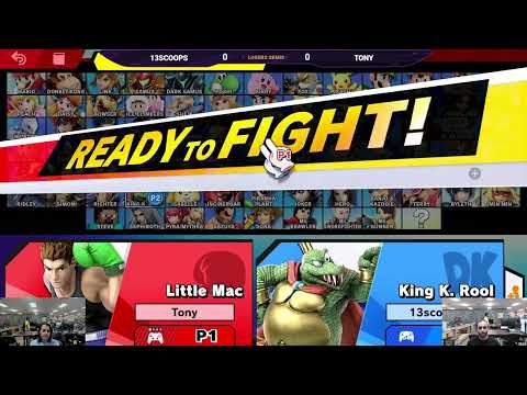 Clash at Coliseum #6 SSBU - Losers Semis - 13scoops (King K. Rool) vs Tony (Little Mac)