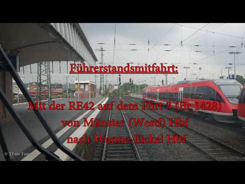 4K | Führerstandsmitfahrt auf der RE42 von Münster (Westf) Hbf nach Mönchengladbach Hbf [Teil 1]