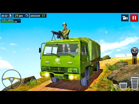 Offroad Army Truck Driving Game - Truck Simulator - Android Gameplay HD