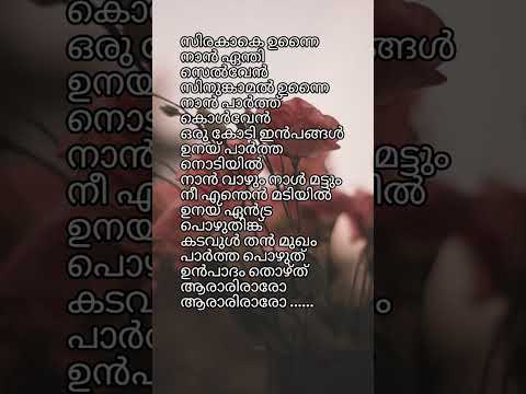 siragaga unnai naan song malayalam lyrics #viral #shortvideo