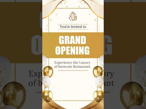 Grand Opening Invitation Video for Business | Store Launch Digital Invite  #grandopening
