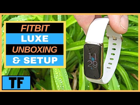 New FITBIT Luxe Fitness Tracker Full Setup & Unboxing! (Clock Faces, Apps, SpO2, Notifications)