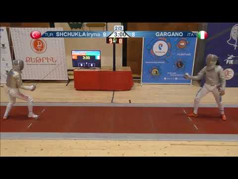 FE 2018 T16 07 F S Individual Yerevan ARM U23 European Championships RED GARGANO ITA vs SHCHUKLA TUR