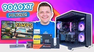 AMD RX 9060 XT Gaming PC Build! 👀 [Is AMD’s NEW $349 GPU Worth It?!]