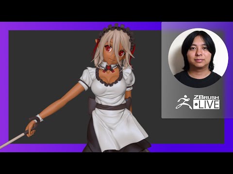 Making a Dark Elf Character - Pixologic Daisuke Narukawa - ZBrush 2021.6 (8-15-21 Part 1)
