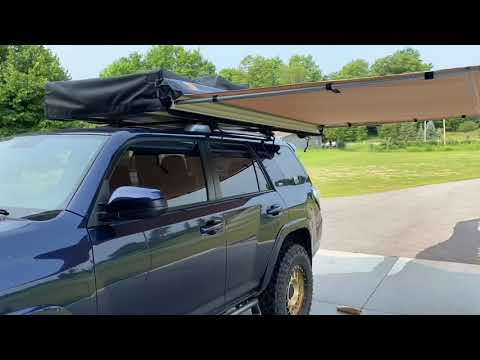 First impressions Maxi-Trak awning and opening our Smittybilt Overlander XL tent