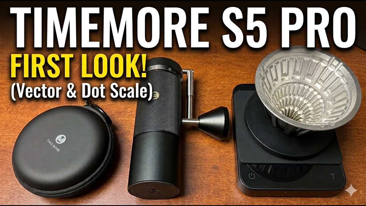 TIMEMORE Chestnut S5 Pro First Look & Pour-Over Test (Vector & Dot Scale)