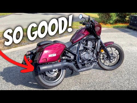 FIRST LOOK At The New Honda Rebel 1100T Vance & Hines Exhaust!