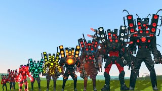 ALL SPEAKERMAN TITAN vs SKIBIDI TOILET BOSSES – EVOLUTION & SIZE COMPARISON in GARRY’S MOD!