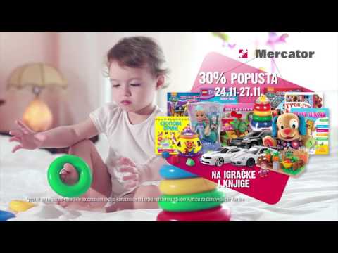 Mercator: 30% popusta na igračke i knjige 24 - 27.11.2016.