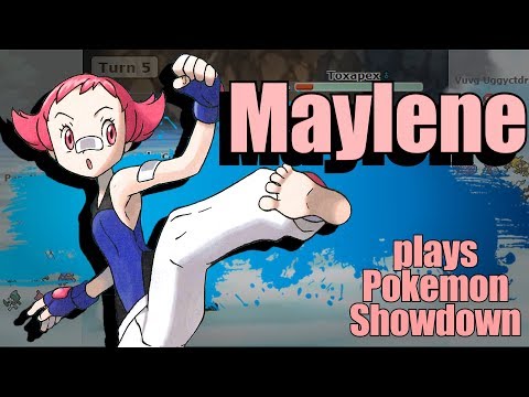 Playing as GYM LEADER MAYLENE!  |  Pokemon Showdown All-stars Gen 4