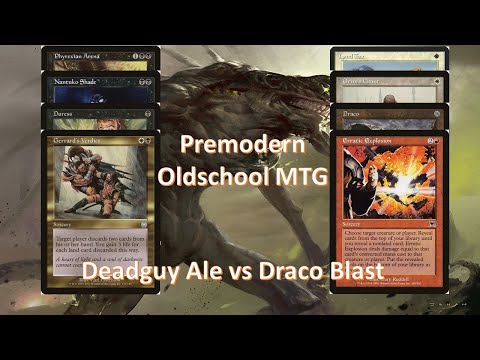 BW Deadguy Ale vs Draco Blast - #premodernmtg - MTG - Match 2 - June Monthly - Oldschool