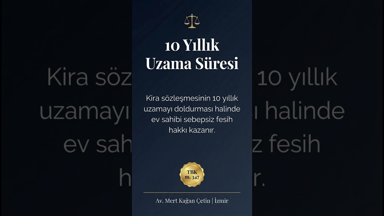 10 Yıllık Uzama Süresi - Kısa Video ile Açıklama