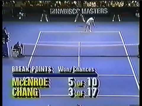Michael Chang vs J. McEnroe - Nabisco Masters 1989 - 13/13