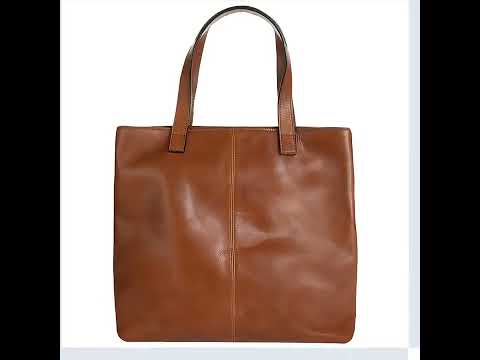 Plain handled vintage leather handbag
