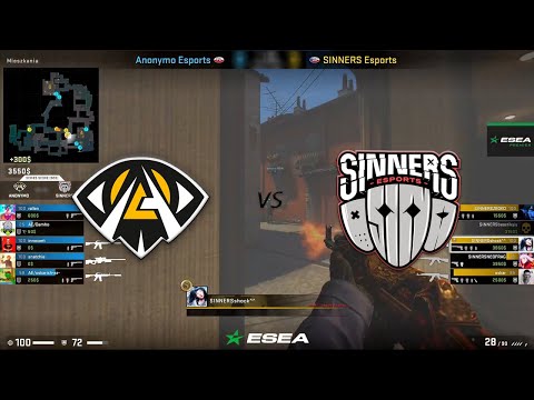 Anonymo vs Sinners | ESEA Premier Season 39 Europe