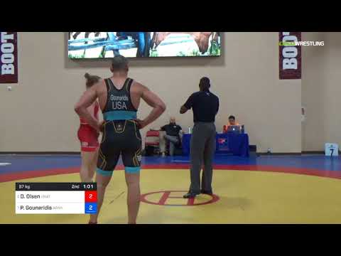 2018 Marine Corps US Open/Senior Men's Greco-Roman 97 7th Place - Dan Olsen (Unat) Vs. Pete Gounar