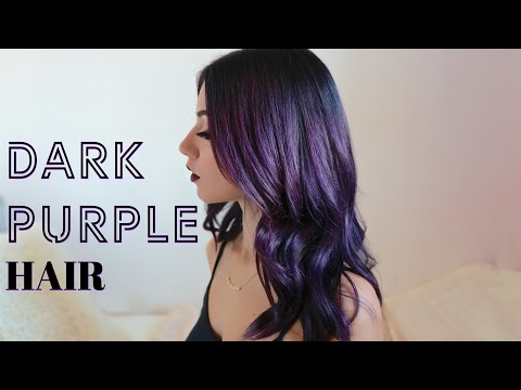 HOW TO: DARK PURPLE HAIR DYEING (At home)