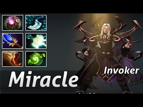 Invoker Crazy Game Miracle Carry Invoker with Mjolnir Dota 2
