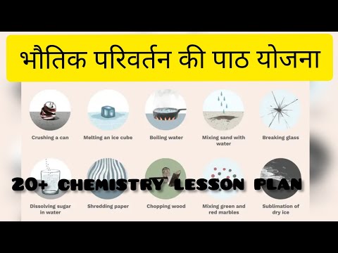 भौतिक परिवर्तन की पाठ योजना!bhautik parivartan ki path yojana !physical change ka lesson plan Video