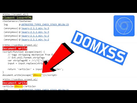 Finding DOMXSS with DevTools | Untrusted Types Chrome Extension