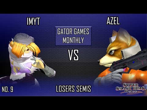 Gator Games #9 - Imyt (Sheik / Dr. Mario) VS Azel (Fox) - SSBM - Losers Semis