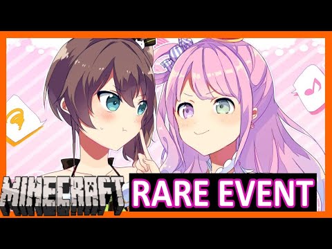 【Hololive】Matsuri & Luna ENCOUNTERED RARE EVENT【Minecraft】【Eng Sub】
