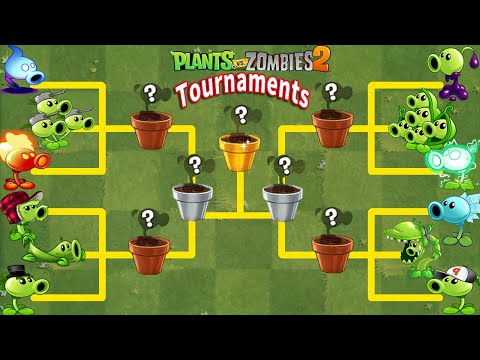 Plants Vs Zombies 2-Tournament-All Pea Max Level Vs Max Level-Who Can Win?PvZ 2