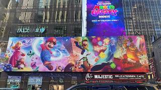 Super Mario Galaxy Movie Billboards in New York City
