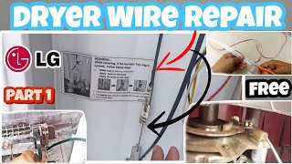 Dryer Wire Repair Easy Steps ft. LG Washing Machine