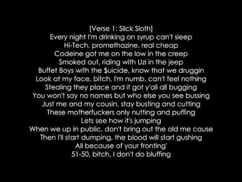 $uicide Boy$ x Pouya - Cold Turkey (Lyrics On Screen)