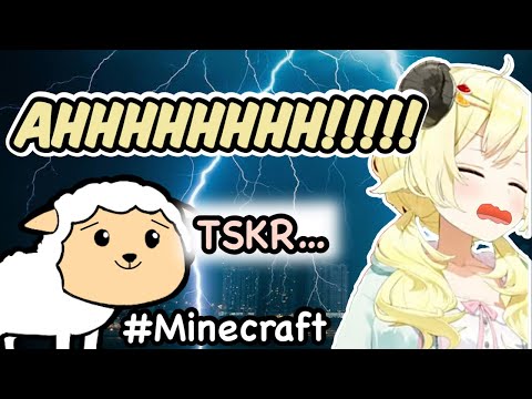 Hect / Hololive Clips[ENG & JP Sub] - Watame who is surprised by Minecraft thunder and screams is cute[Hololive/EngSub]