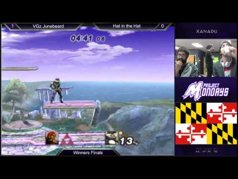 Project Mondays - Hat (Sheik) vs VGz | Junebug (Ganondorf) PM Winners Finals - Project M 3.5