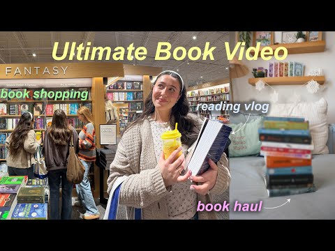 ULTIMATE BOOK VIDEO: Book Shopping, Huge Book Haul, DIY Bookmarks & Reading Vlog!