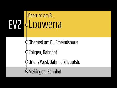 PostAuto Ansagen • EV2 • Interlaken Ost – Meiringen (Regio)