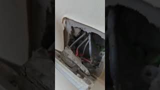 The wall was live ⚡️💥 #electrical #danger #shorts