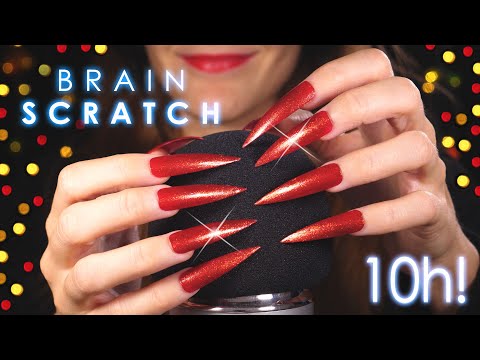 [ASMR] Deep Brain Scratching for Deep Sleep 😴 (No Talking - 10 Hours)