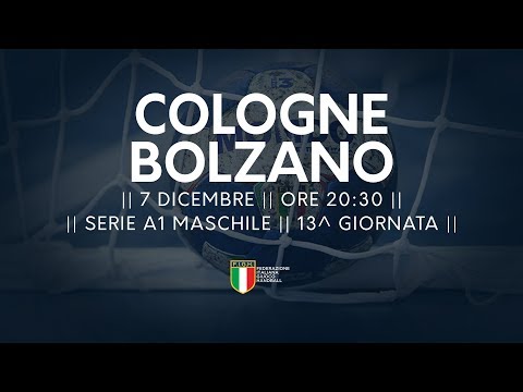 Serie A1M [13^]: Cologne - Bolzano 25-38