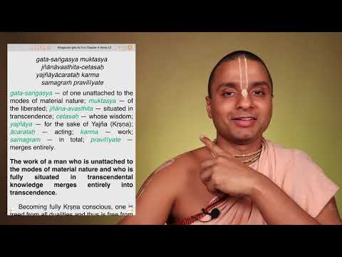 BG [4.23-24] | Spiritualizing Material Existence | Tattvavit dāsa