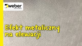 Efekt metaliczny na elewacji - farba fasadowa weber.ton metalic