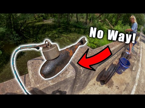 My Scariest Day Of Magnet Fishing EVER - WW2 Mortar Found Magnet Fishing