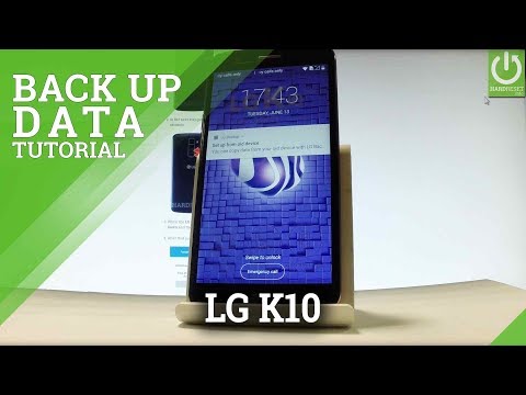 Enable Google Backup in LG K10 (2017) - Back Up My Data