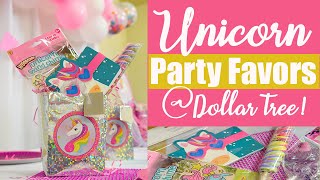 Unicorn Party Favors Bag Ideas from Dollar Tree!! 🦄
