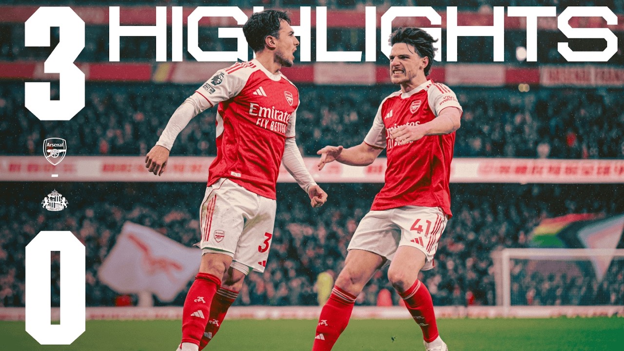 GYOKERES DOUBLE & ZUBIMENDI STRIKE SEND US 9 POINTS CLEAR | HIGHLIGHTS | Arsenal 3-0 Sunderland | PL