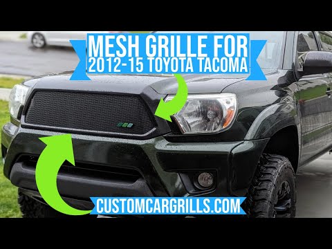 Toyota Tacoma 2012-2015 Mesh Grill Installation How-To by customcargrills.com